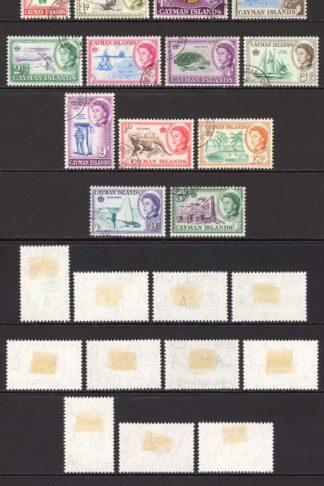 Cayman Islands SG165/77 QEII Part Set of 13 Used