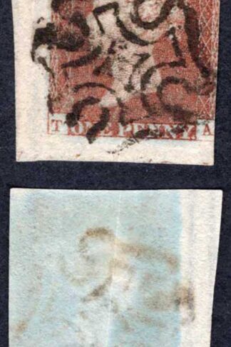 1841 Penny Red (TA) Plate (3)7 of the Plate Number Showing