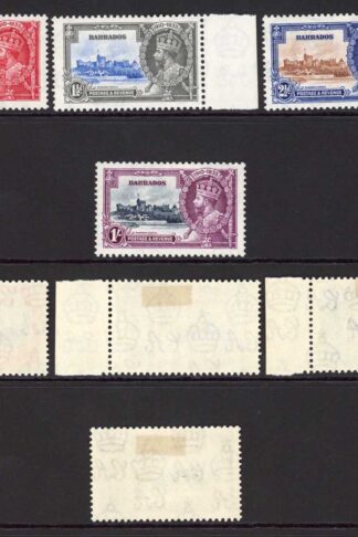 Barbados SG241/44 1935 Silver Jubilee Set M/M
