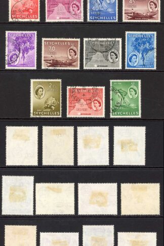 Seychelles SG174/88 QEII 1954-61 Set of 19 Used