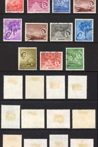 Seychelles SG174/88 QEII 1954-61 Set of 19 Used