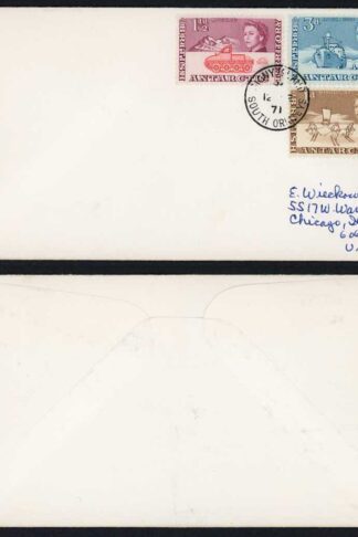 Falkland Is BAT stamps on cover from Signy Island