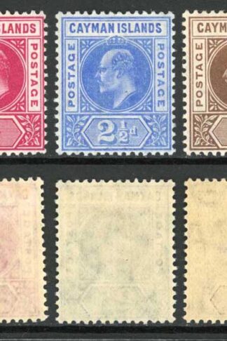Cayman Is SG8/12 KEVII set wmk Mult Crown CA M/M Cat 95 pounds
