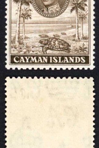 Cayman Is SG126 10/- Chocolate Perf 11.5 x 13 M/M Cat 42 pounds