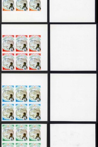 Biafra (Nigeria) SG35/8 1969 2nd Anniversary U/M IMPERF PLATE PROOF Blocks of 6