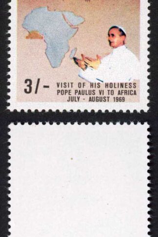 Biafra (Nigeria) SG42var Pope Paul 3/- ERROR of Colour U/M