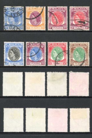 Penang SG28/43 Set of 16 fine used Cat 23 pounds