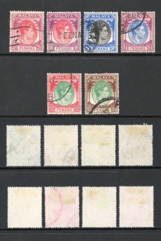 Penang SG3/22 1949 Set of 20 Fine used (inc a couple of shades) Cat 65+ pounds