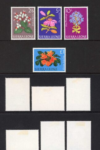 Sierra Leone SG242/54 Flowers set of 13 M/M Cat 18 pounds