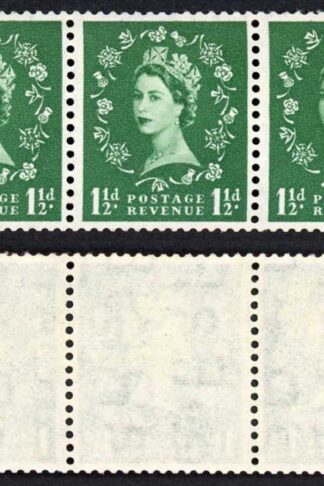 Spec S25n 1 1/2d Wmk Tudor S/ways Stamp Dot over Rose U/M (Gum Crease) Cat 32.50
