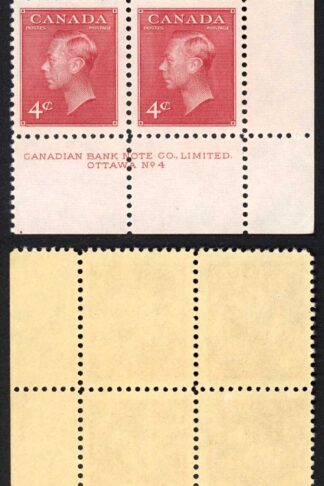 Canada SG417 4c Carmine-lake Plate Block U/M