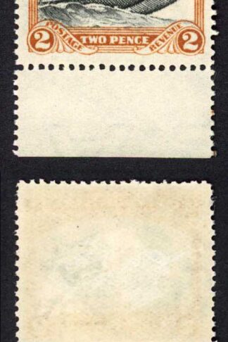 Niue SG64w 2d Black and Yellow brown Wmk INVERTED M/M Cat 64 Pounds