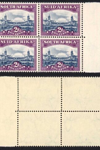 South Africa SG116 2d Slate-blue and purple U/M Block of 4 Cat 11++ pounds