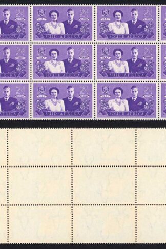 South Africa SG112 1947 Royal Visit 2d Violet Mark between Queen and King U/M