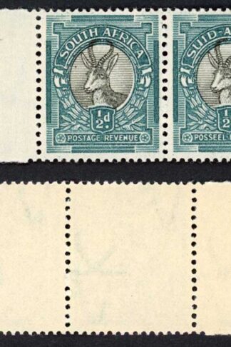 South Africa SG114 1947 1/2d Issue 15-16 Unscreened Cross Hatch M/M