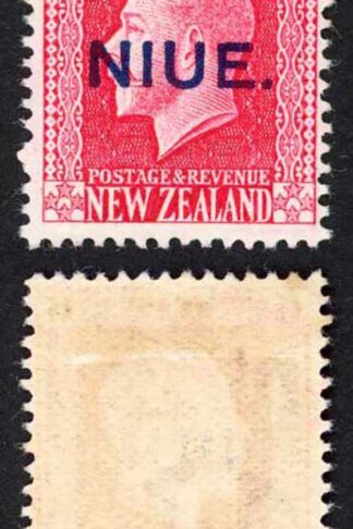 Niue SG14 6d Rose-red with Opt M/M Cat 16