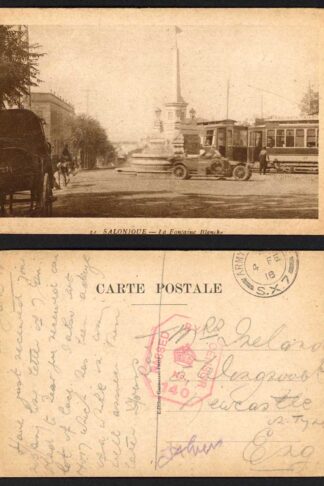 1918 Army censor 140 on a Card to the UK