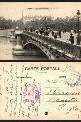 1917 Field censor 5252 on a Card to the UK