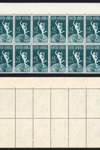 South Africa SG128 1/2d UPU R1/5 Dot under T of South U/M