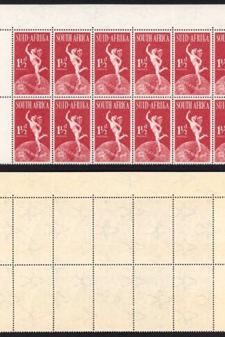 South Africa SG128 1d UPU R2/4 Dot in 2 of Value U/M