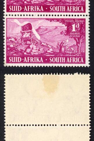 South Africa SG131 1d Magenta R2/5 Dots in Left Hand Corner M/M