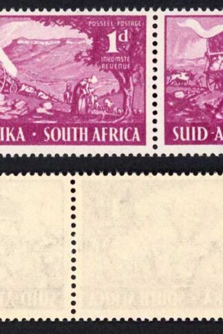 South Africa SG131 1d Magenta R7/1 White Spot inside Wagon U/M