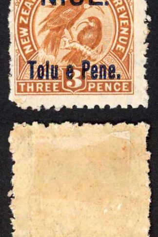 Niue SG13 3d Yellow-brown with Opt M/M Cat 11