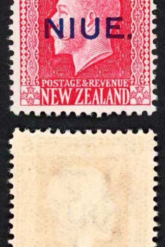 Niue SG14 6d Rose-red with Opt U/M Cat 16+