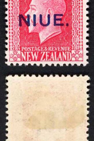 Niue SG14 6d Rose-red with Opt M/M Cat 16