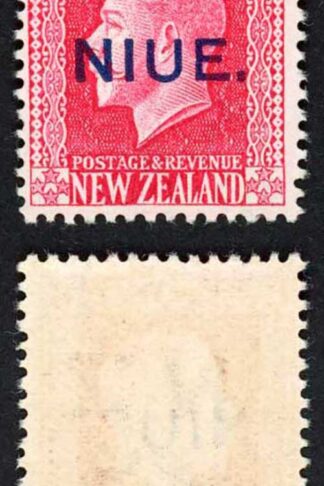 Niue SG14 6d Rose-red with Opt U/M Cat 16+