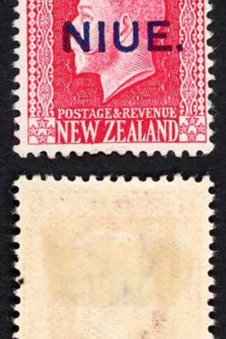 Niue SG14 6d Rose-red with Opt M/M Cat 16