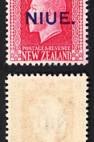 Niue SG14 6d Rose-red with Opt U/M Cat 16+