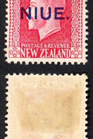Niue SG14 6d Rose-red with Opt M/M Cat 16