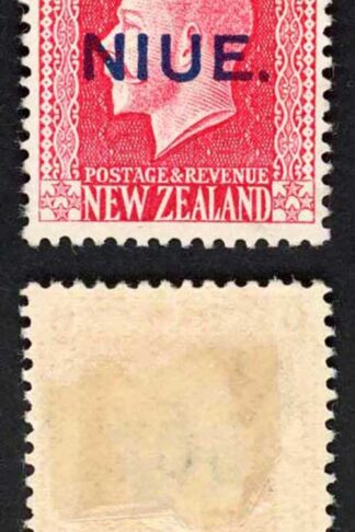 Niue SG14 6d Rose-red with Opt M/M Cat 16