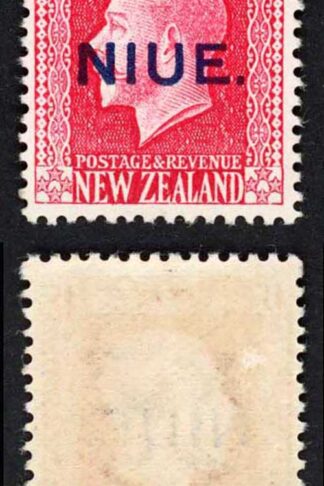 Niue SG14 6d Rose-red with Opt M/M Cat 16