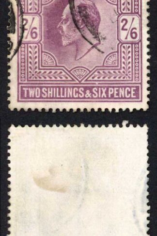 KEVII SG262 2/6d Dull - purple chalky DLR Cat 180 pounds