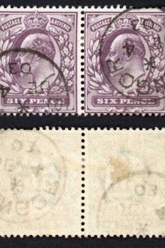 KEVII SG246 6d Slate Purple CDS Pair Cat 44 ++