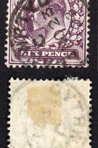 KEVII SG246 6d Slate Purple CDS Pair Cat 44 ++