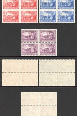 Australia SG193/5 Anniversary of NSW Set in U/M Blocks Cat 160++ pounds