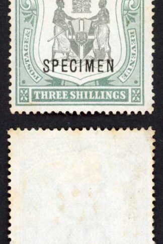 Nyasaland SG49s 3/- Opt Specimen no gum