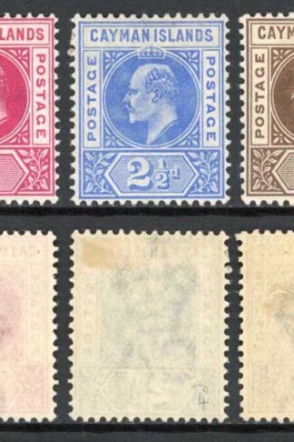 Cayman Is SG3/7 KEVII Set of 5 Wmk CA M/M Cat 110 pounds
