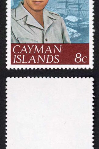 Cayman Is SG427w 8c Silver Jubilee Wmk INVERTED U/M Cat 8 pounds