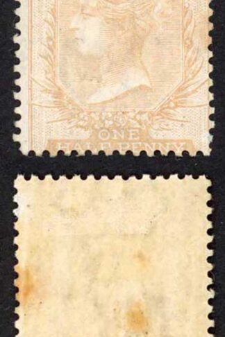 Malta SG4 1/2d Buff Wmk CC M/M (creased and top spots) Cat 130 pounds