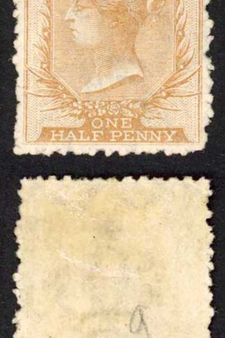Malta SG14 1/2d Yellow-Buff Wmk CC Perf 12.5 rough M/M Cat 180 pounds