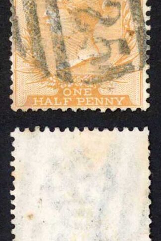 Malta SG18 1/2d Orange-Yellow Wmk CA Fine Used Cat 40 pounds