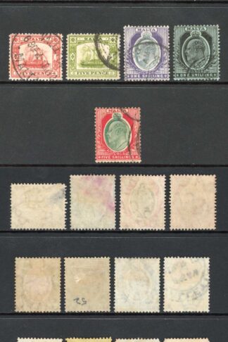 Malta SG45/63 1904 Set of 17 wmk CA used Cat 140 pounds