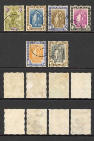 Malta SG123/138 Values to 10/- used Cat 297.80 pounds