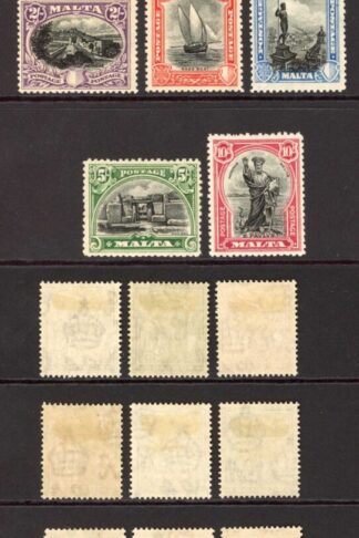 Malta SG157/72 1926 Set of 17 M/M Cat 180