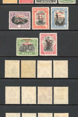 Malta SG174/92 Set opt Postage and Revenue M/M Cat 200+ pounds