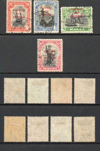 Malta SG174/92 Set opt Postage and Revenue used Cat 275 pounds